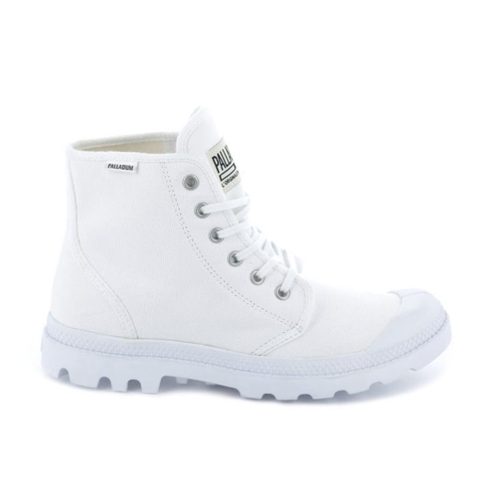 Palladium Pampa Hi Originale High Tops Women\'s Sneakers White | UK A026-FME